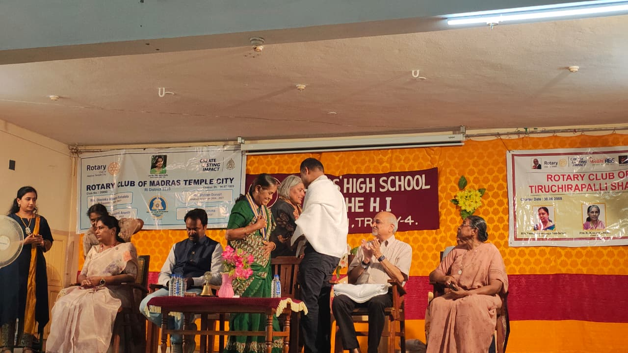 Felicitation ceremony at The Sound of Music programme, Trichy