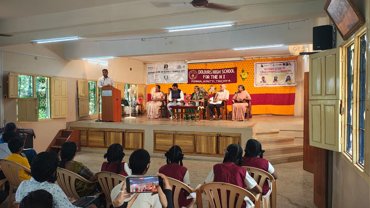 Inauguration programme at Dolours High School, Trichy