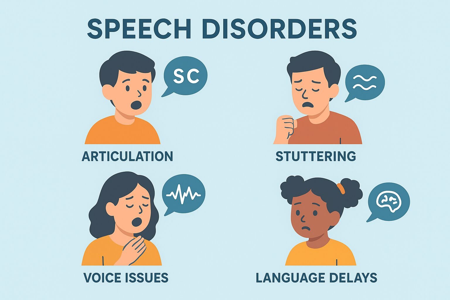 Speech therapist guiding a child through pronunciation exercises during a speech and language therapy session.