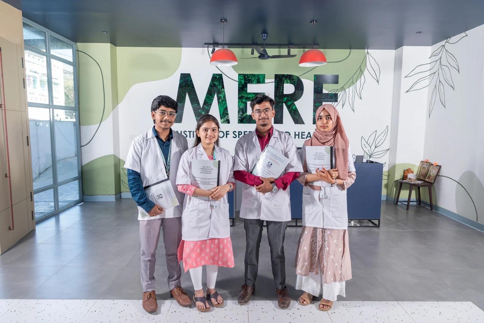 Seven career paths after completing a Bachelor of Audiology and Speech-Language Pathology, including roles in hospitals, rehab centers, hearing aid companies, schools, clinics, and research settings.